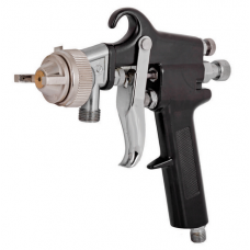 Pistol de vopsit pneumatic cu rezervor sub presiun..